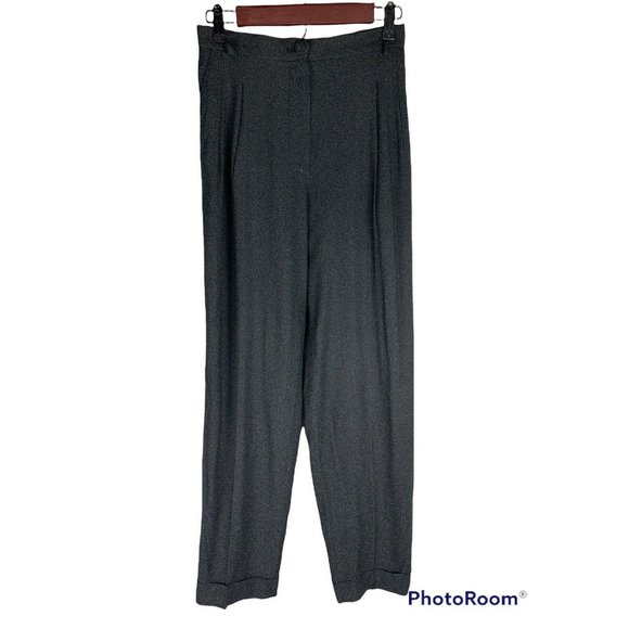 Vintage Cheap and Chic MOSCHINO Suit 10 Charcoal Gray Pants Blazer Jacket 90s - Picture 7 of 12